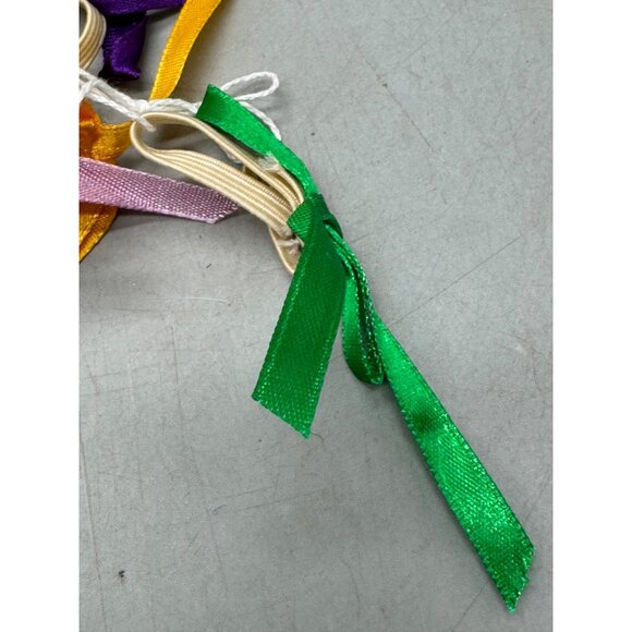 Assorted Satin Ribbon Bow Elastic Hair Ties for kids or dolls plush READ - Picture 3 of 5